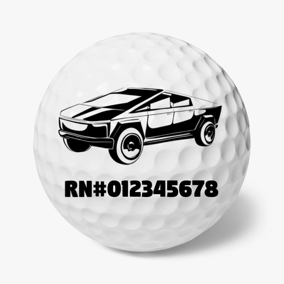 CyberTruck Personalized Golf Balls